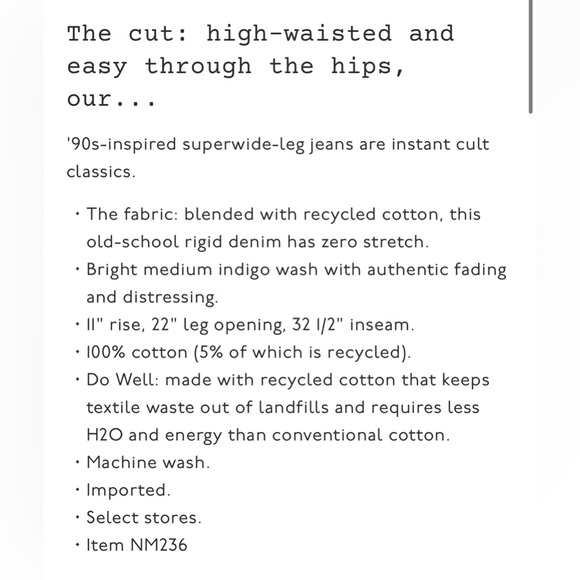 Madewell Superwide-Leg Jeans In Fannin Wash - Picture 7 of 11